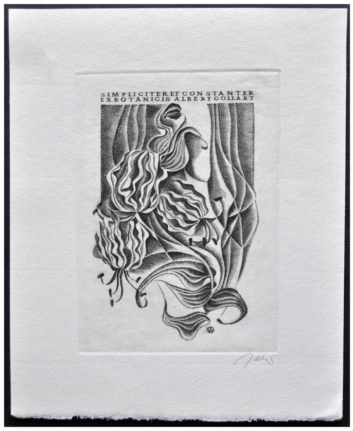 Jakubowski Wojciech (506/1979) Exlibris Albert Collart, 80x58