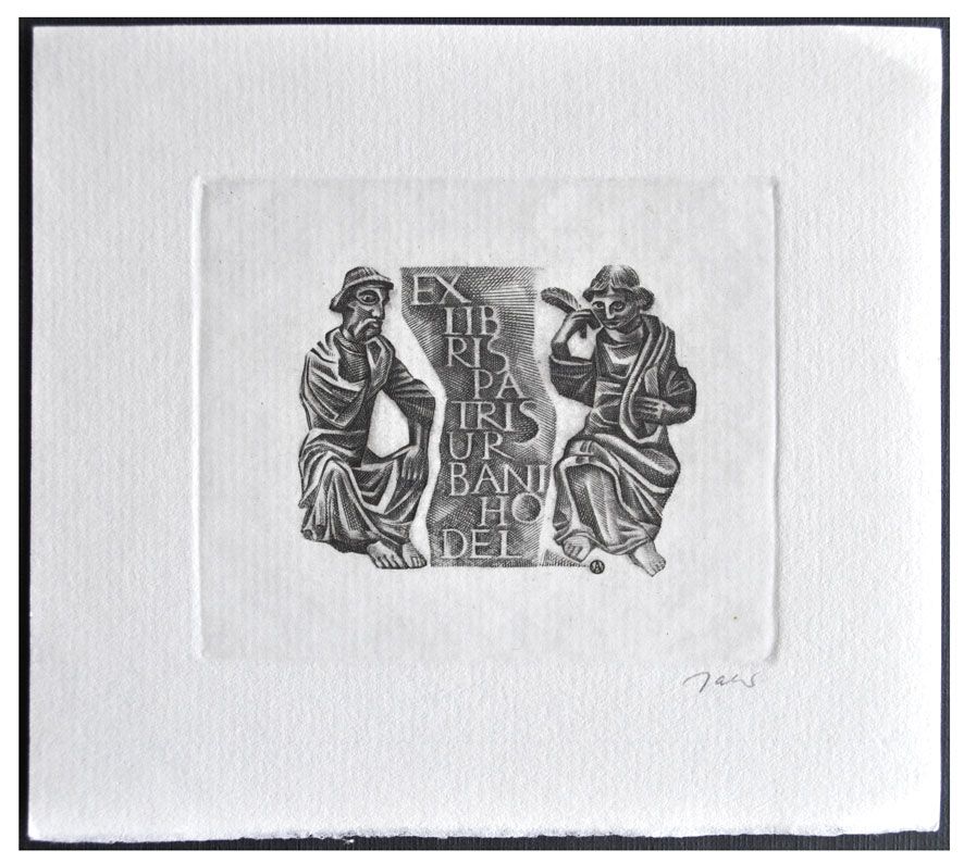 Jakubowski Wojciech (495/1978) Exlibris Patris Urban Hodel, 54x64