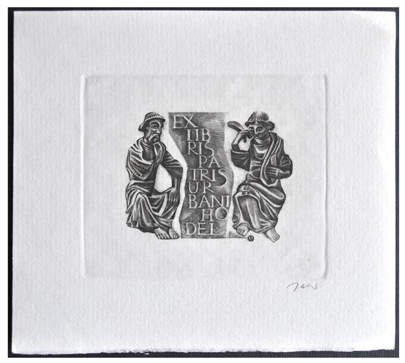 Jakubowski Wojciech (495/1978) Exlibris Patris Urban Hodel, 54x64