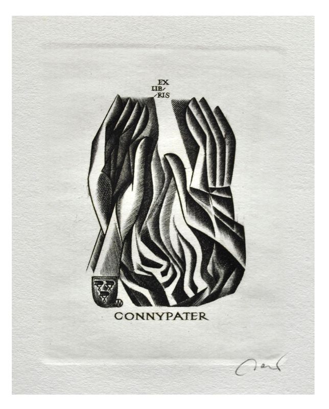 Jakubowski Wojciech (619/1986) Exlibris Conny Pater, 70x53, ręce