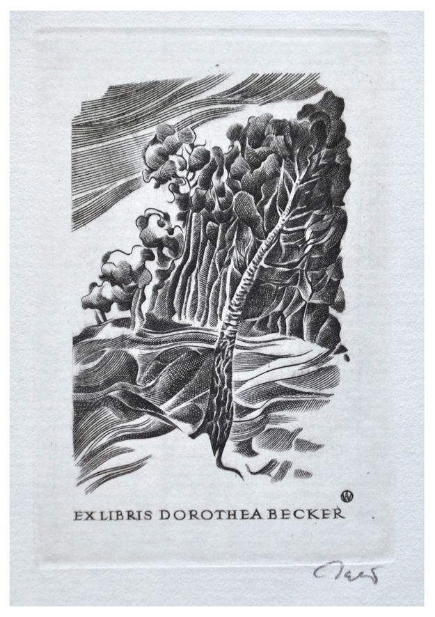 Jakubowski Wojciech (637/1988) Exlibris Dorothea Becker, 71x49