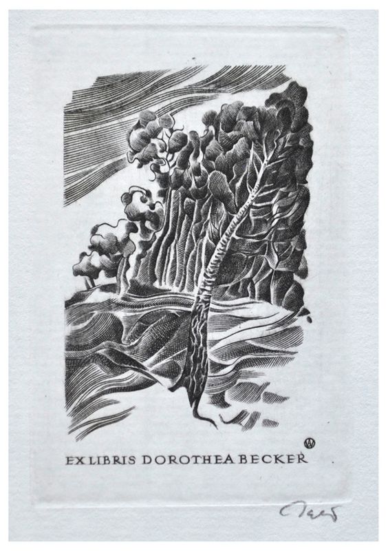 Jakubowski Wojciech (637/1988) Exlibris Dorothea Becker, 71x49