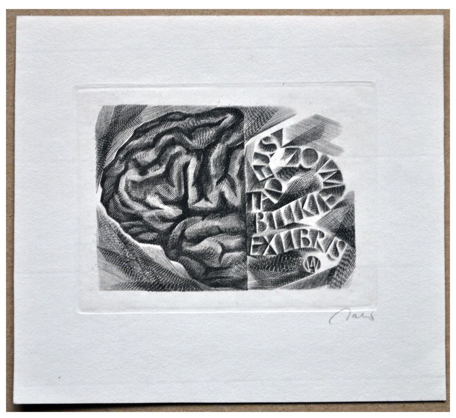 Jakubowski Wojciech (368/1971) Exlibris Tadeusz Bilikiewicz, 54x78