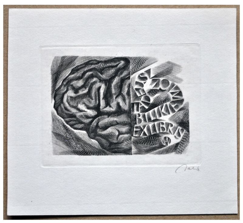 Jakubowski Wojciech (368/1971) Exlibris Tadeusz Bilikiewicz, 54x78