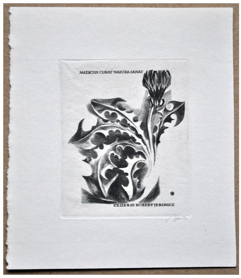 Jakubowski Wojciech (401/1972) Exlibris Robert Jeremicz, 70x57