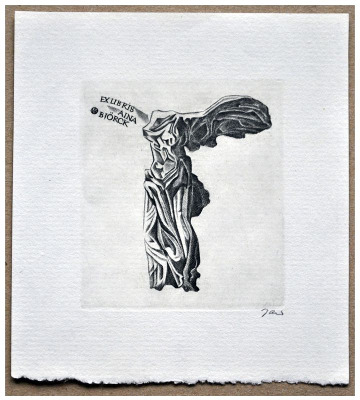 Jakubowski Wojciech (468/1976) Exlibris Aina Björck, 63x54