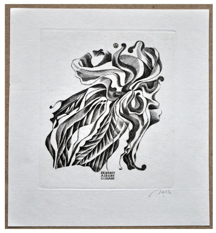 Jakubowski Wojciech (470/1976) Exlibris Albert Collart, 87x72