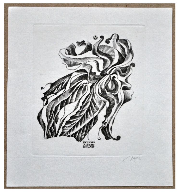 Jakubowski Wojciech (470/1976) Exlibris Albert Collart, 87x72