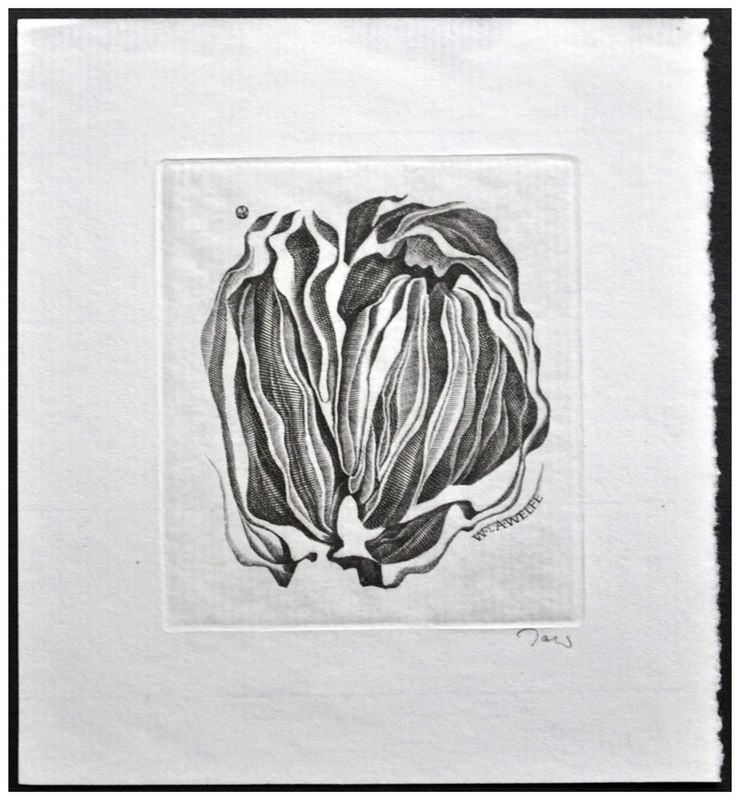 Jakubowski Wojciech (575/1983) Exlibris W. i A. Welfe, 66x60