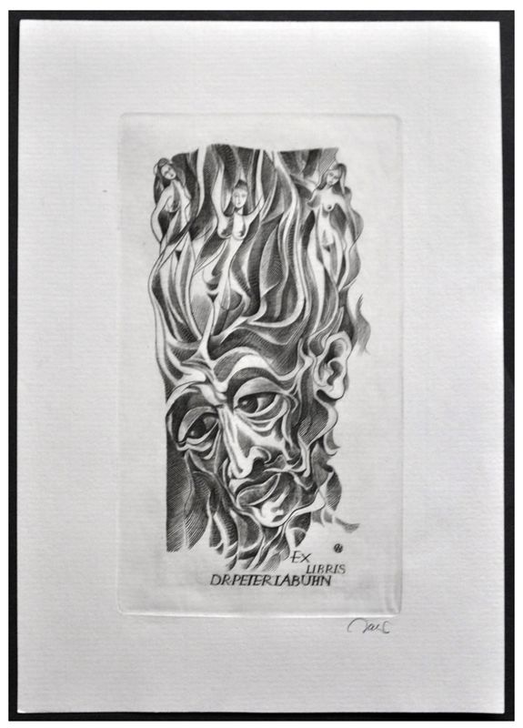 Jakubowski Wojciech (740/1996) Exlibris Dr. Peter Labuhn, 112x64, Sąd Parysa