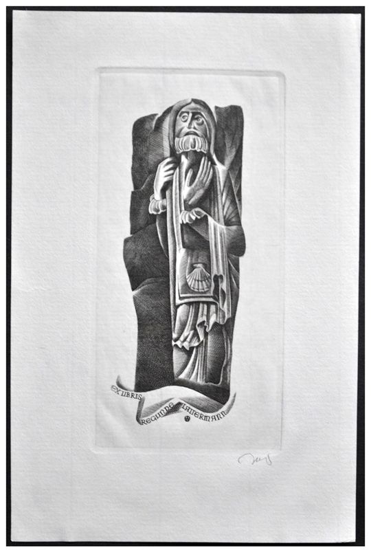 Jakubowski Wojciech (789/1999) Exlibris Reglinde Lattermann, 114x57, św. Jakub