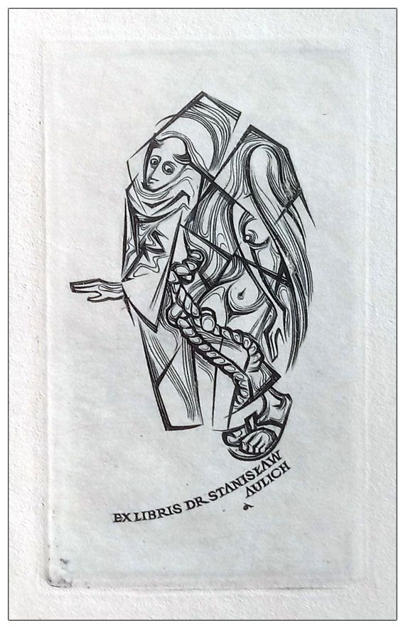Bortowski Andrzej (05) Exlibris dr Stanisław Aulich, C2