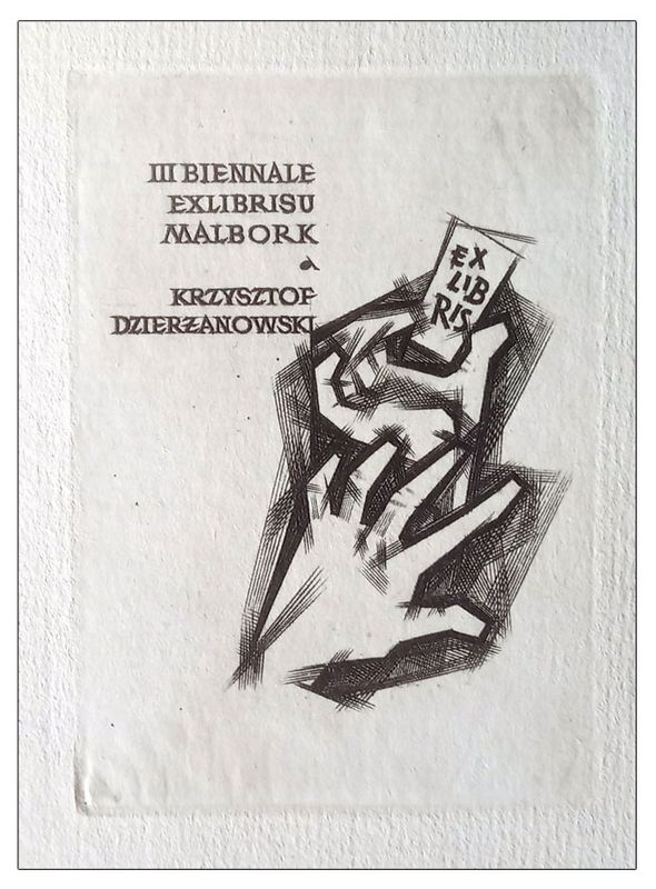 Bortowski Andrzej (07) Exlibris Krzysztof Dzierżanowski, III Biennale exlibrisu Malbork, C2