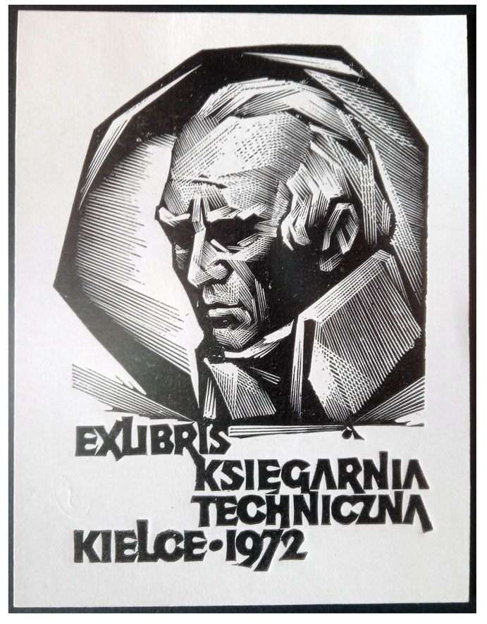 Bortowski Andrzej (21) Exlibris Księgarnia Techniczna Kielce 1972, X2