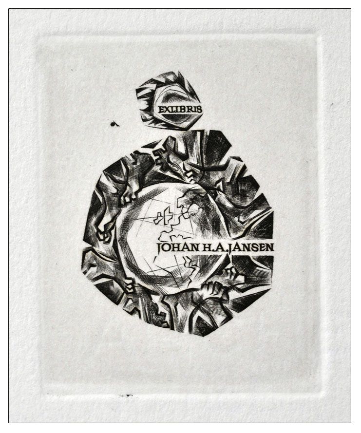 Bortowski Andrzej (17) Exlibris Johan H.A. Jansen, C2