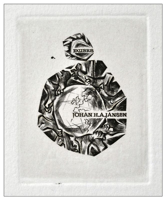 Bortowski Andrzej (14) Exlibris Johan H.A. Jansen, C2