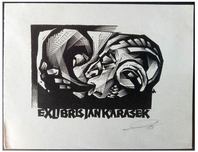 Bortowski Andrzej (24) Exlibris Jan Karasek, X2