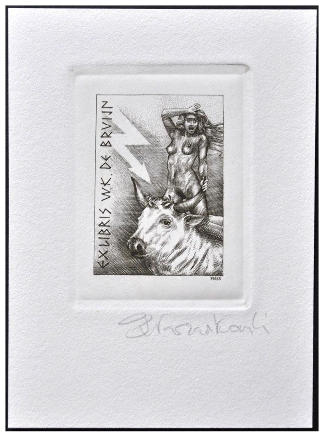 Naszarkowski Piotr (16/1988) Exlibris W.K. de Bruijs, C2, 60x80