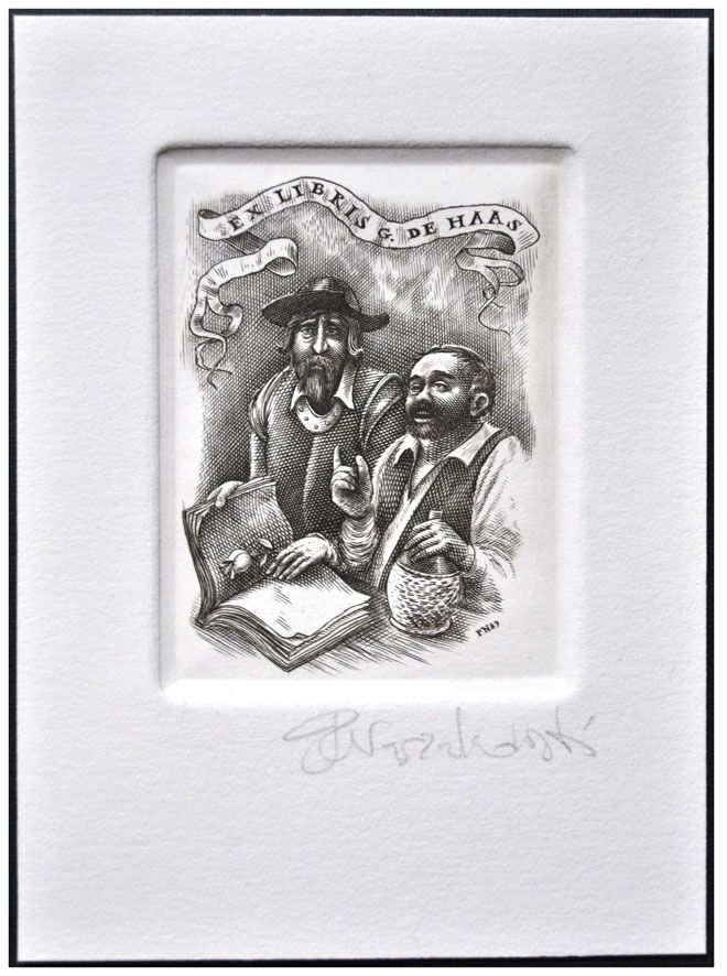 Naszarkowski Piotr (26/1989) Exlibris G. de Haas, C2, 63x85