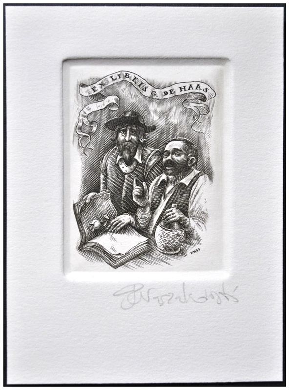 Naszarkowski Piotr (26/1989) Exlibris G. de Haas, C2, 63x85