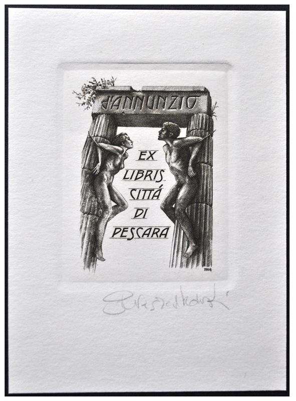 Naszarkowski Piotr (19/1988) Exlibris Citta di Pescara (III), C2, 67x86
