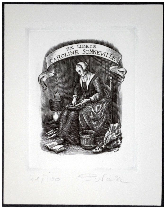 Naszarkowski Piotr (23/1988) Exlibris Caroline Sonneville, C2, 67x89