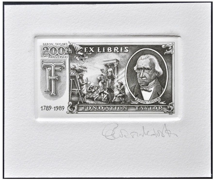 Naszarkowski Piotr (29/1989) Exlibris Fondation Taylor, C2, 100x58