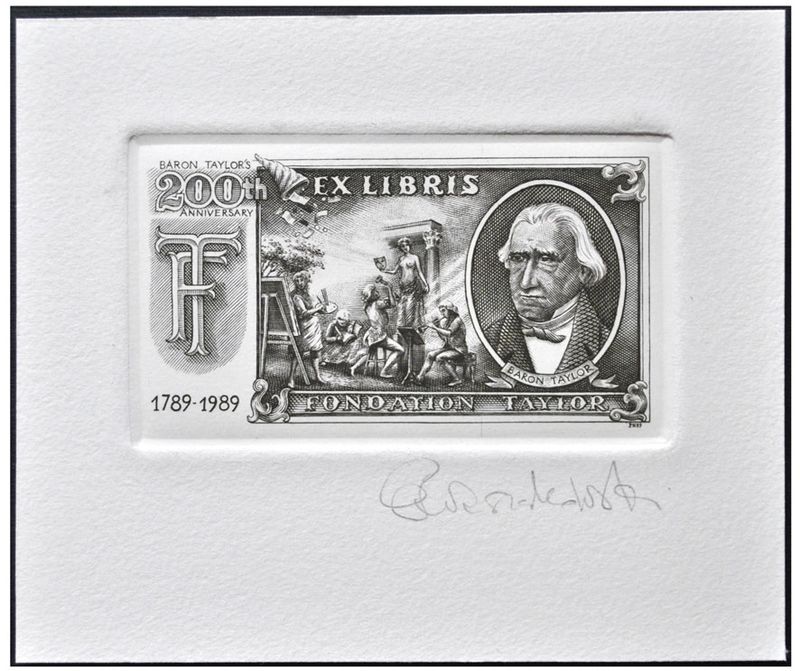 Naszarkowski Piotr (29/1989) Exlibris Fondation Taylor, C2, 100x58