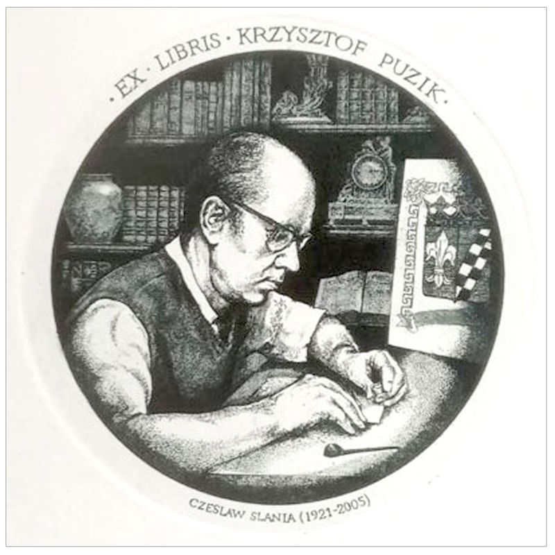 Kvartalnyj Vladislav (C3, С4, C6, 2022) - Exlibris Krzysztof Puzik, Czesław Słania (1921-2005)