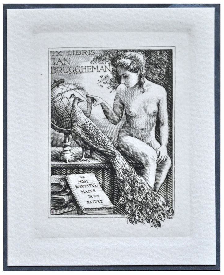 Naszarkowski Piotr (11/1987) Exlibris Jan Bruggheman (I), C2, 70x90