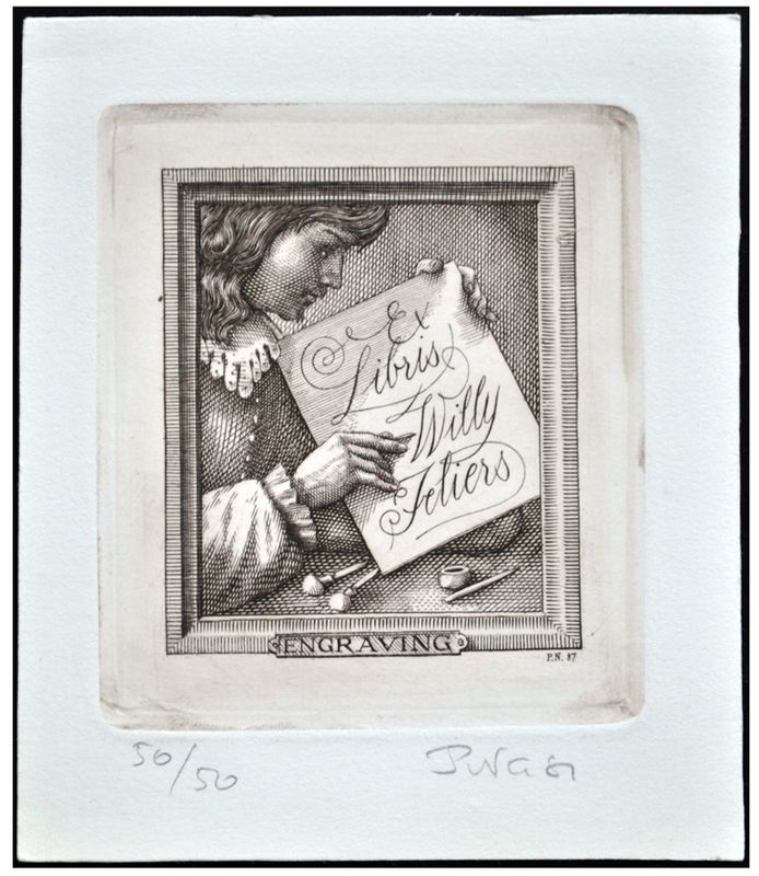 Naszarkowski Piotr (13/1987) Exlibris Willy Feliers (V), C2, 80x90