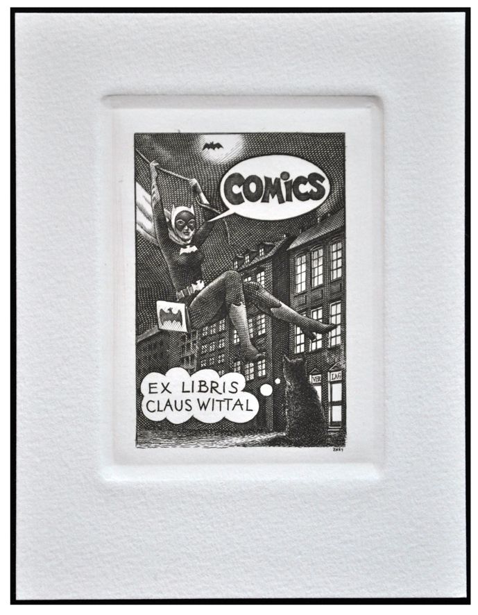 Naszarkowski Piotr (30/1989) Exlibris Claus Wittal, C2, 67x90