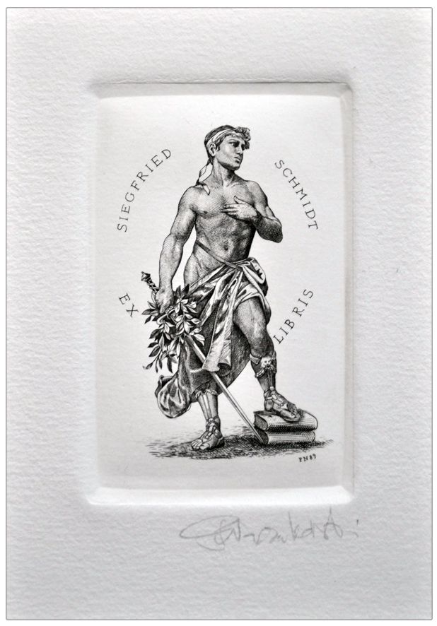 Naszarkowski Piotr (27/1989) Exlibris Siegfried Schmidt, C2, 65x100