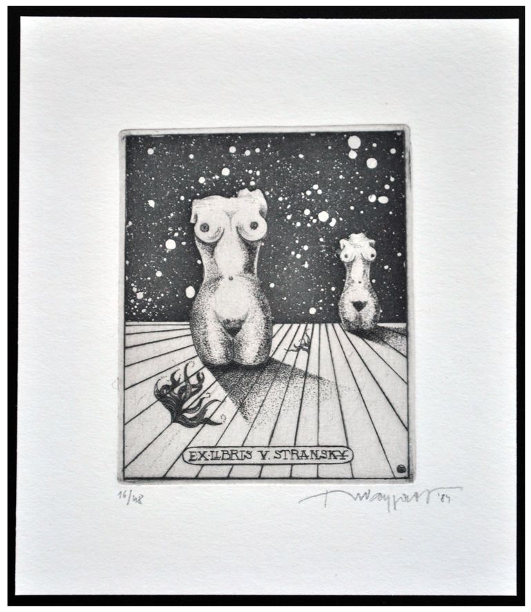 Waygart Jerzy (1984) Exlibris V. Stransky