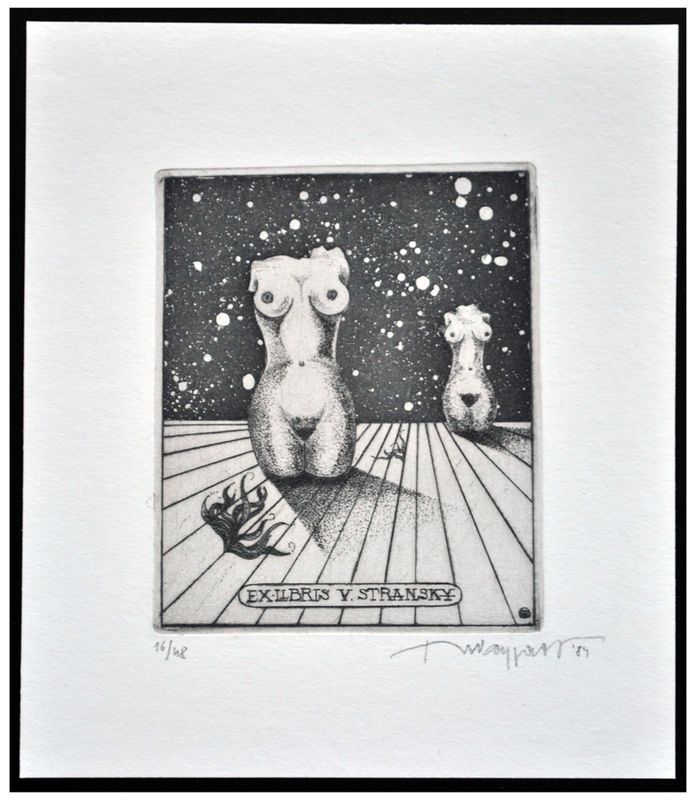 Waygart Jerzy (1984) Exlibris V. Stransky
