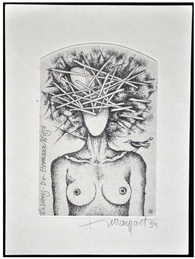 Waygart Jerzy (265/1994) Exlibris Dr Hermann Wiese, C3
