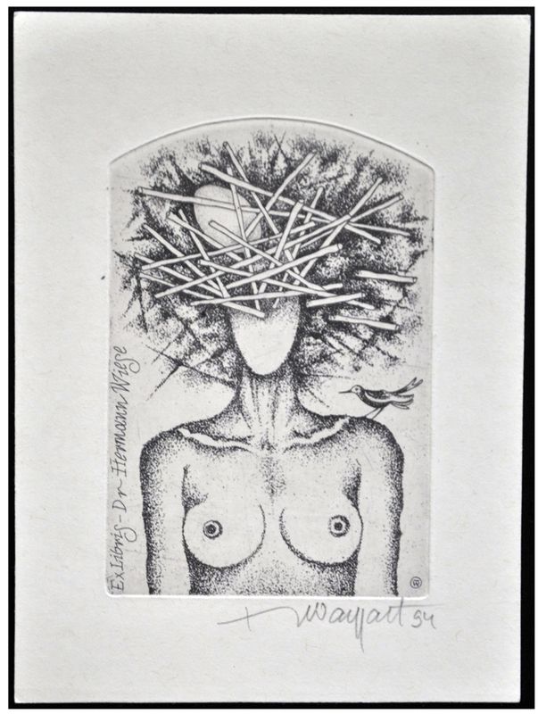 Waygart Jerzy (265/1994) Exlibris Dr Hermann Wiese, C3