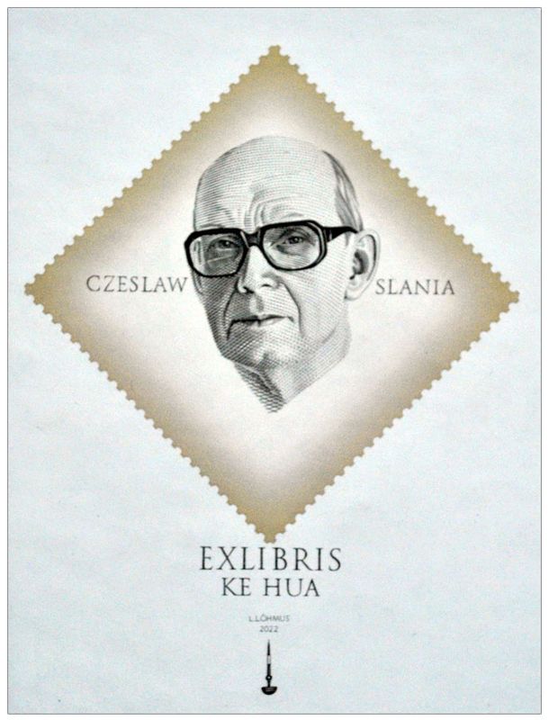 Lohmus Lembit (C2+CGD, 2022) - Exlibris Ke Hua, Czesław Słania