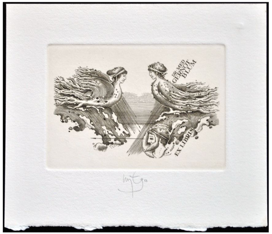 Łuczak Wojciech (08) Exlibris Dr. Gernot Blum, C2, 1990