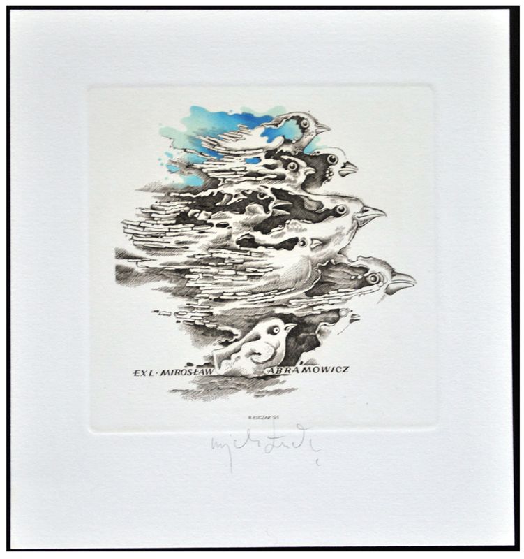 Łuczak Wojciech (09) Exlibris Mirosław Abramowicz, C2, 1993