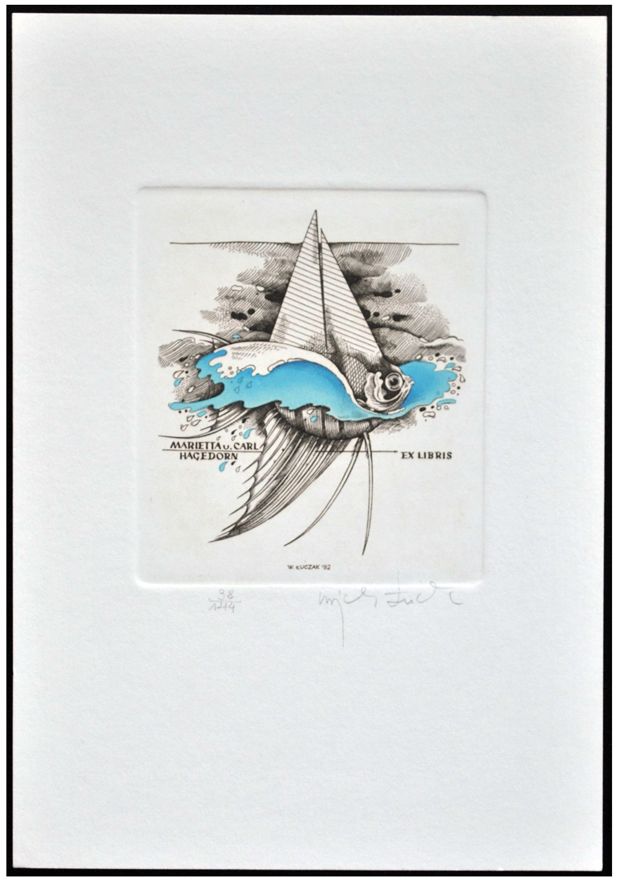 Łuczak Wojciech (10) Exlibris Mirietta u. Carl Hagedorn, C2, 1992