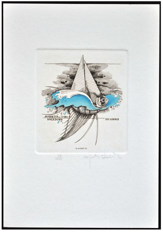 Łuczak Wojciech (10) Exlibris Mirietta u. Carl Hagedorn, C2, 1992
