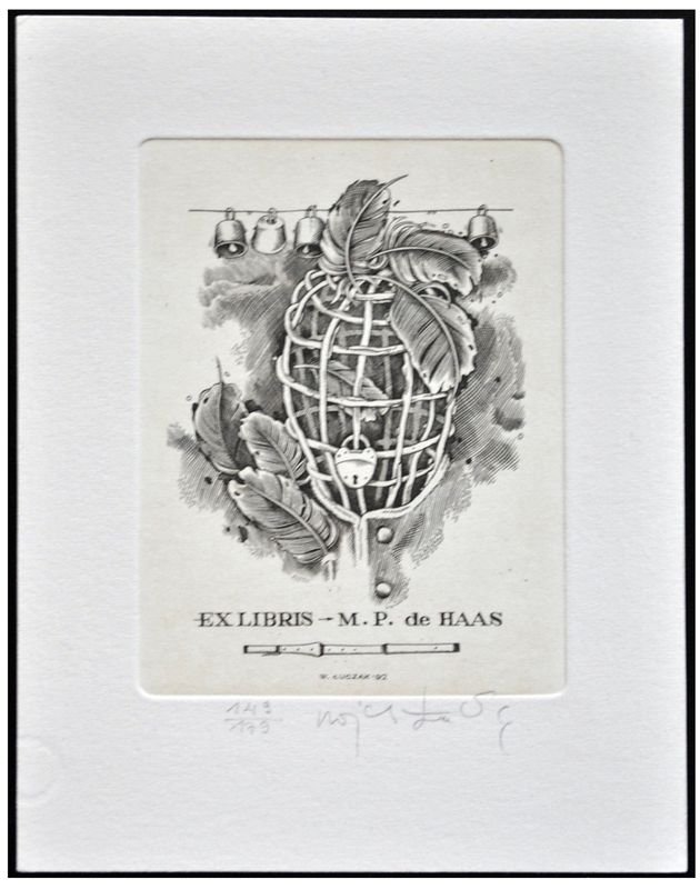 Łuczak Wojciech (16) Exlibris M.P. de Haas, C2, 1992