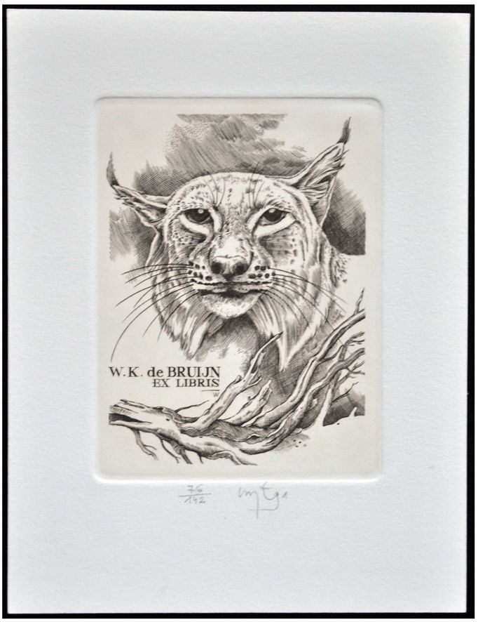 Łuczak Wojciech (15) Exlibris W.K. de Bruijn, C2, 1991