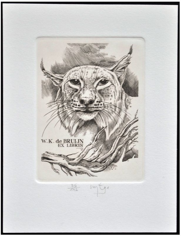 Łuczak Wojciech (15) Exlibris W.K. de Bruijn, C2, 1991