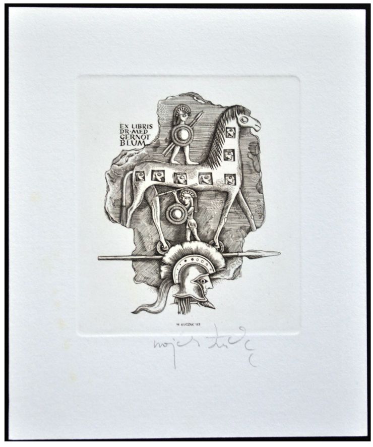 Łuczak Wojciech (13) Exlibris Dr. Med Gernot Blumi, C2, 1993