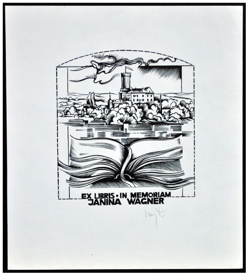 Łuczak Wojciech (22) Exlibris in Memoriam Janina Wagner, X2