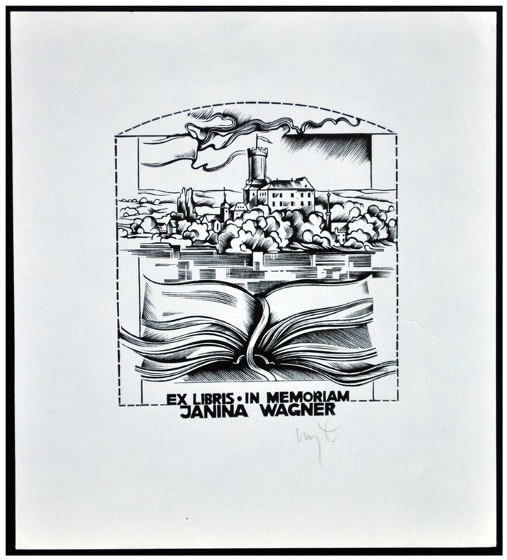 Łuczak Wojciech (22) Exlibris in Memoriam Janina Wagner, X2
