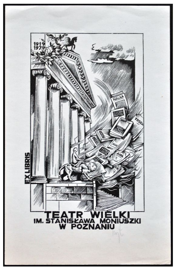 Łuczak Wojciech (30) Exlibris Teatr Wielki im. Stanisława Moniuszki w Poznaniu, X2