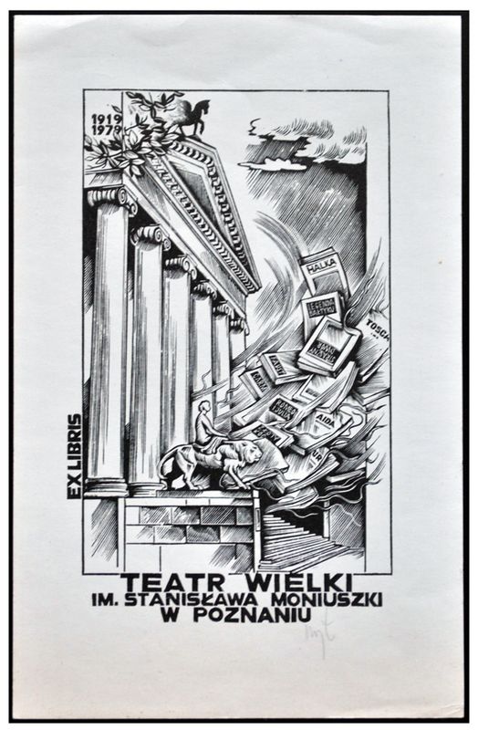Łuczak Wojciech (30) Exlibris Teatr Wielki im. Stanisława Moniuszki w Poznaniu, X2